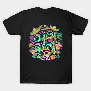 cinco de mayo day celebrating 2024 T-Shirt